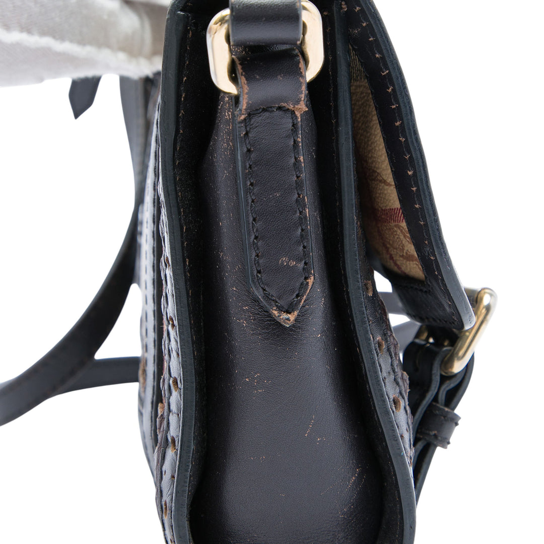 Burberry Sac bandoulière Haymarket Check Brogues Doyle Toile enduite Beige – vue 5 – GABY PARIS