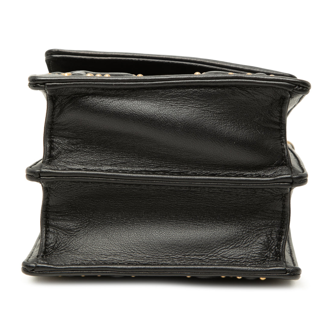 Dior clouté Cuir Vertical Diorama Sac porté croisé