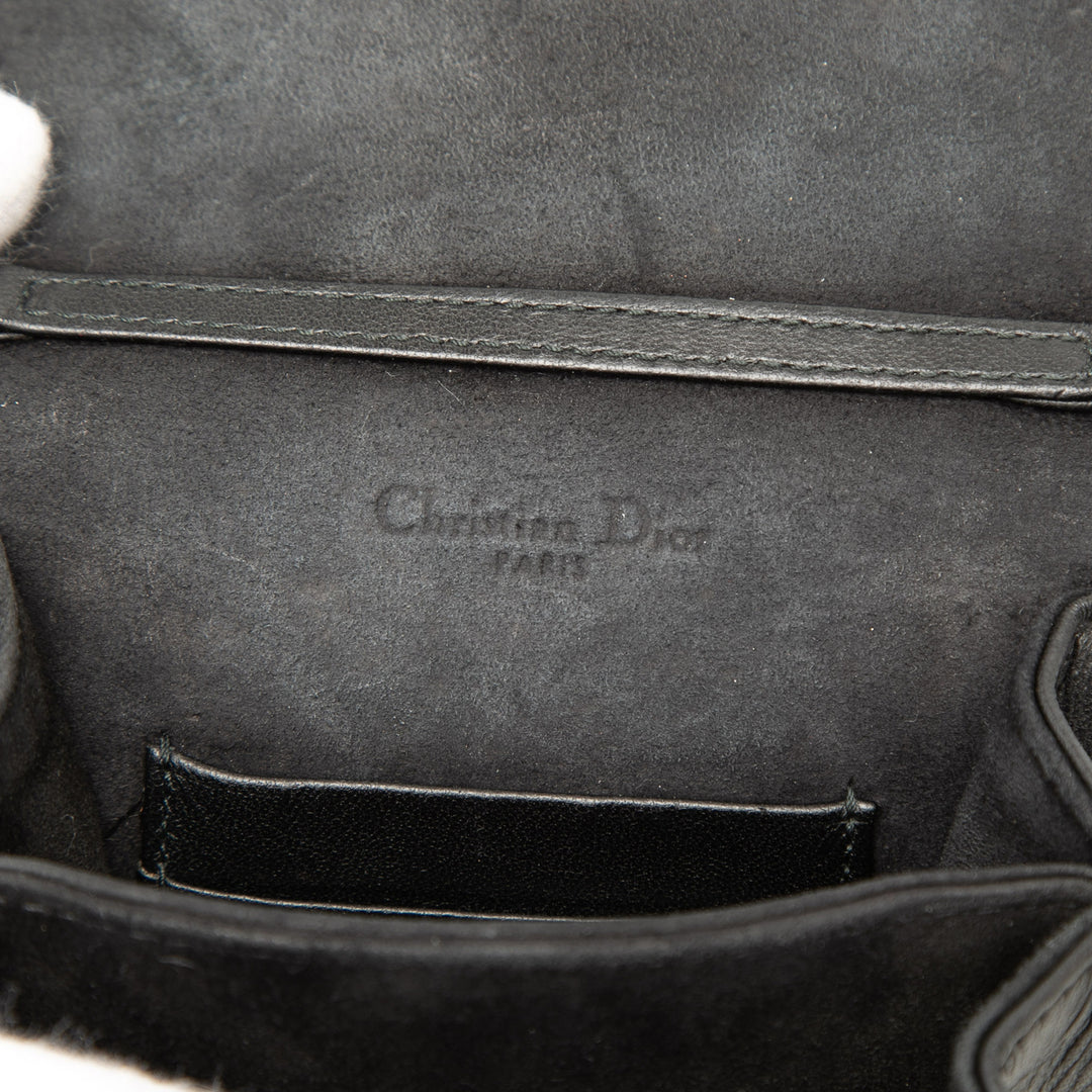 Dior clouté Cuir Vertical Diorama Sac porté croisé