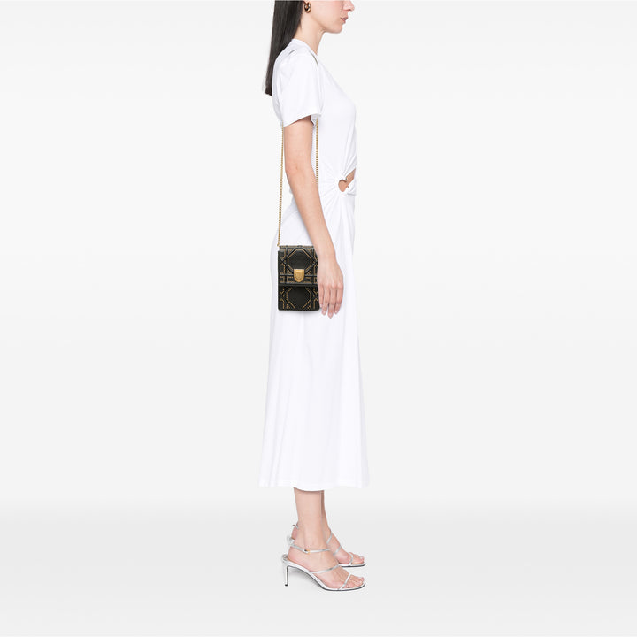Dior clouté Cuir Vertical Diorama Sac porté croisé