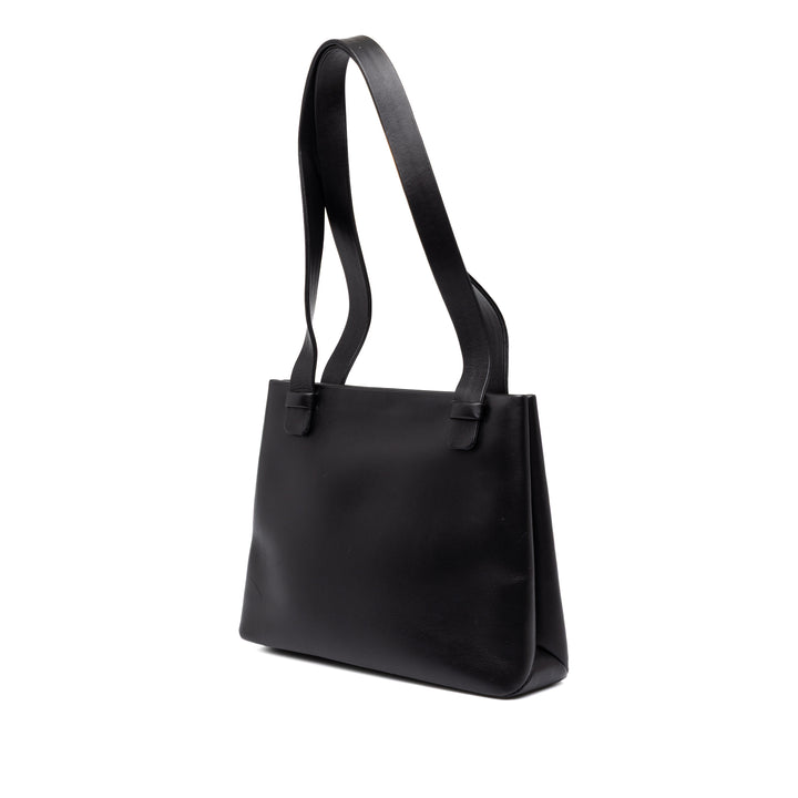 Chanel Logo Sac Mini Cuir de veau Noir – vue 2 – GABY PARIS