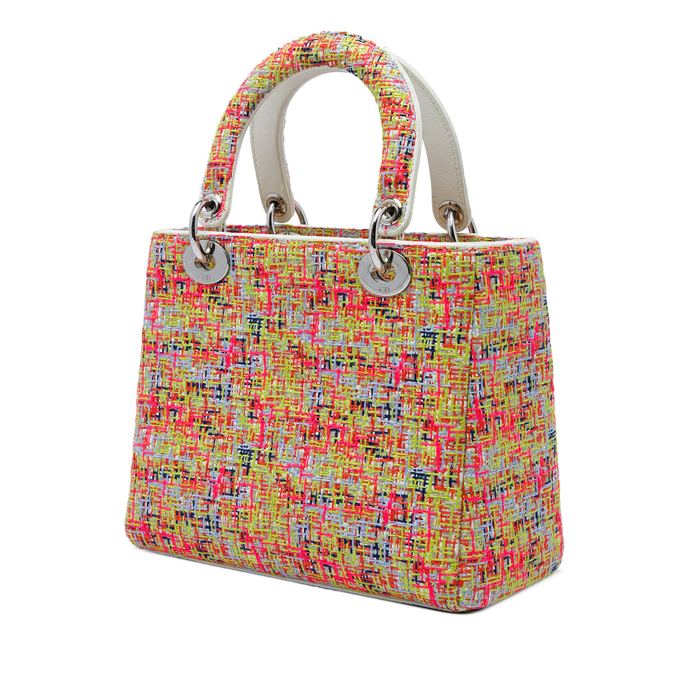 Dior Multicolor Lady Dior Multi Moyen Tweed Multicolore – vue 2 – GABY PARIS