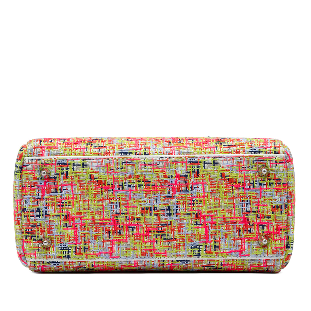 Dior Multicolor Lady Dior Multi Moyen Tweed Multicolore – vue 3 – GABY PARIS