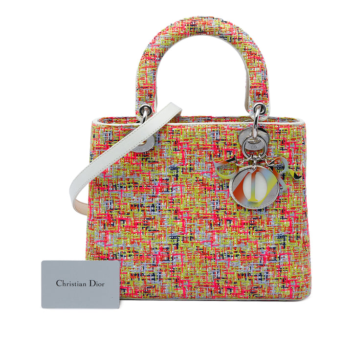 Dior Multicolor Lady Dior Multi Moyen Tweed Multicolore – vue 6 – GABY PARIS