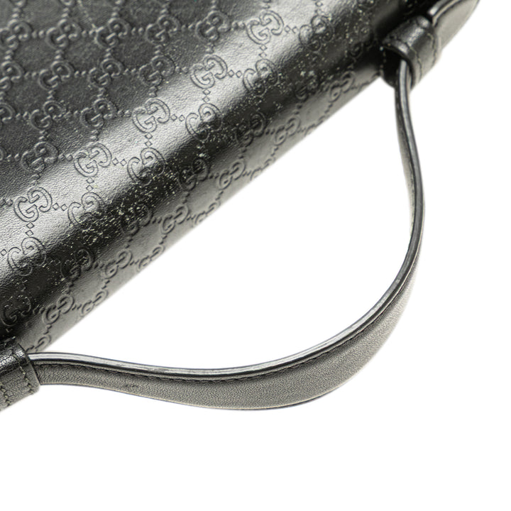 Microguccissima Zip Around Long Wallet Black - Gaby Paris