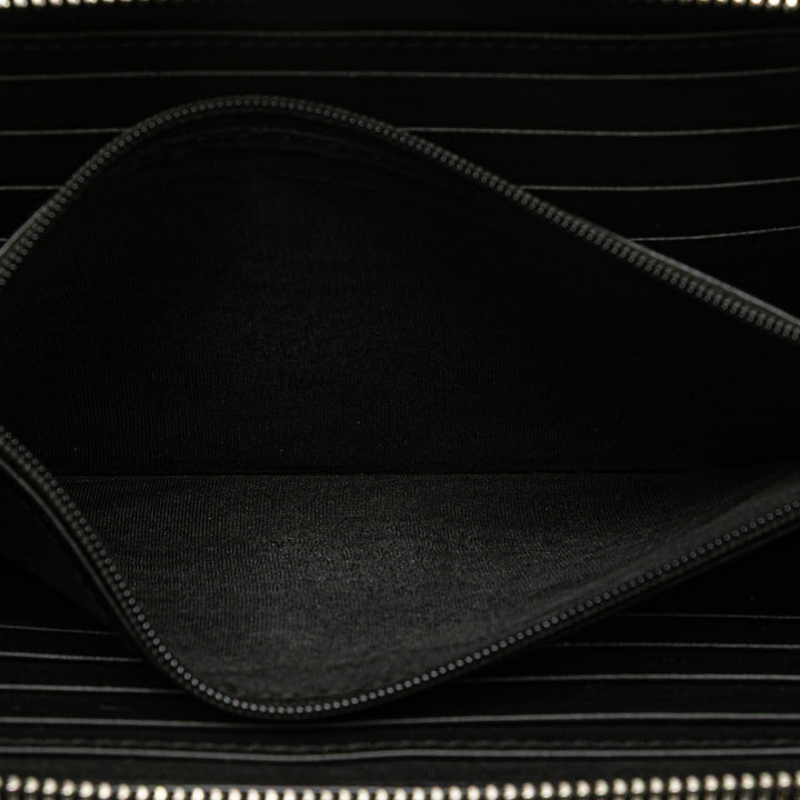 Microguccissima Zip Around Long Wallet Black - Gaby Paris