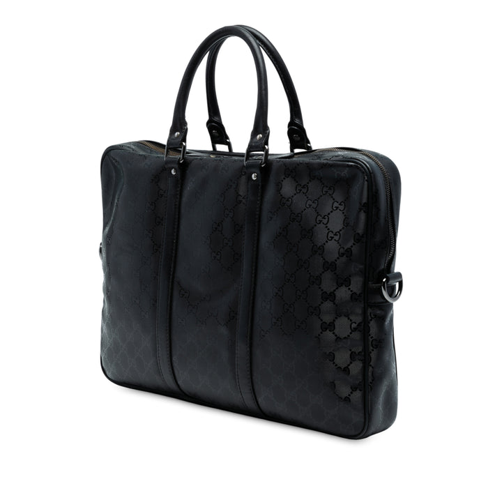 Gucci Porte-documents GG Imprime Business Noir – vue 2 – GABY PARIS