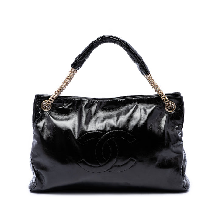 Chanel froissé Rodeo Drive Cabas Cuir