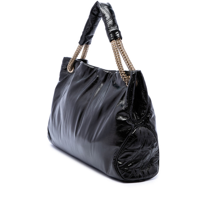 Chanel froissé Rodeo Drive Cabas Cuir