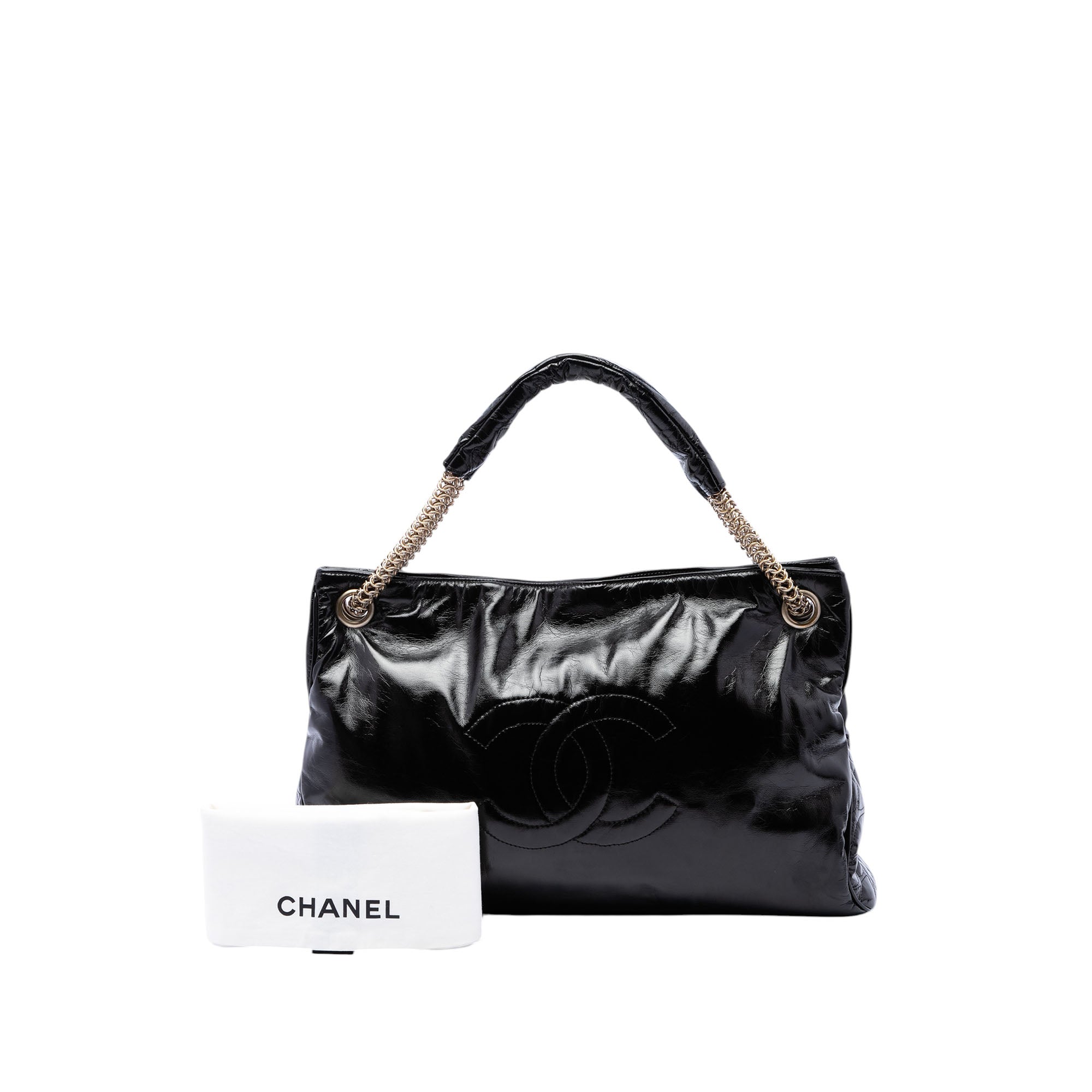 CHANEL GABRIELLE トートバッグ Pre-owned Black Crinkled Chanel Rodeo Drive Tote | GABY PARIS