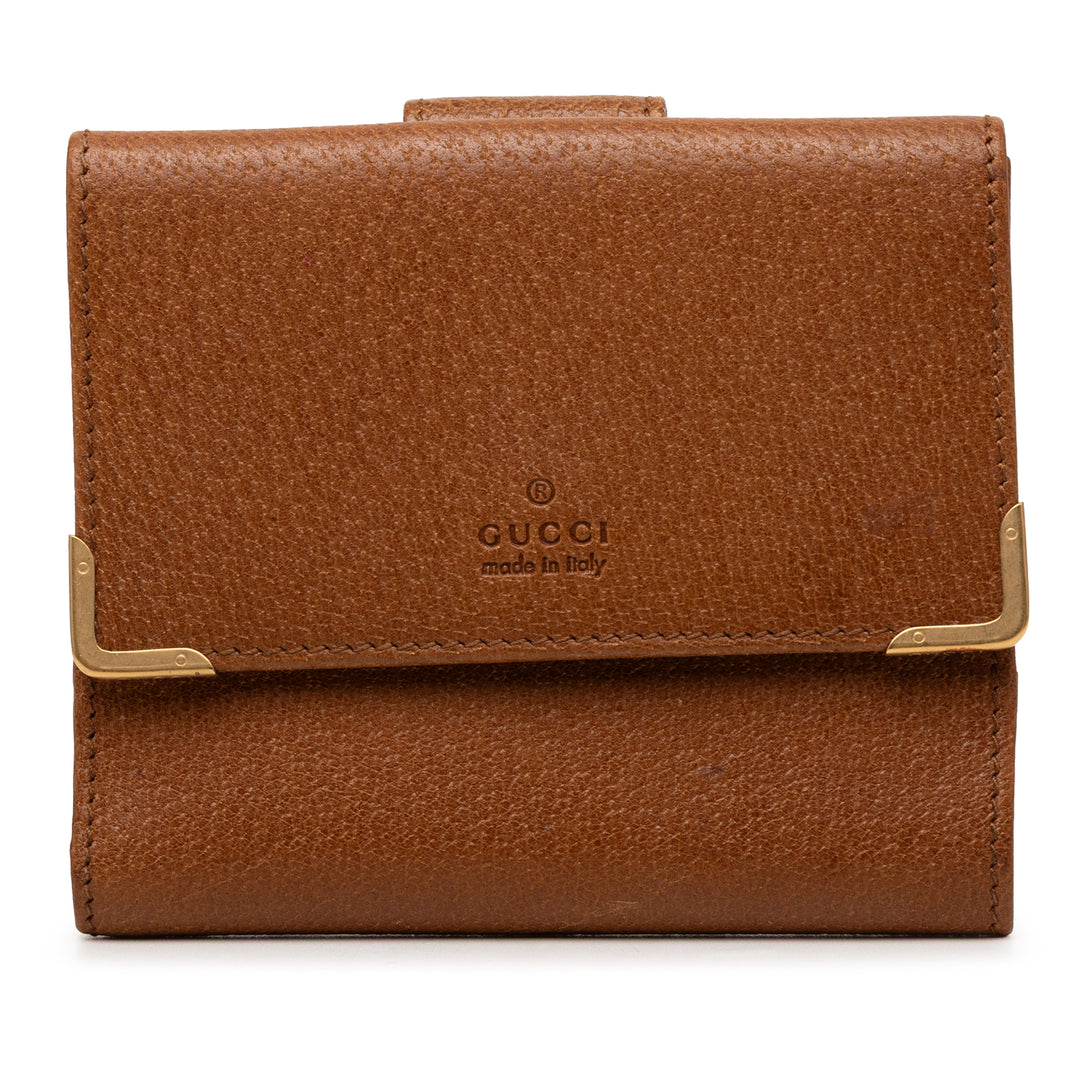 Gucci Cuir de veau French à rabat Portefeuille