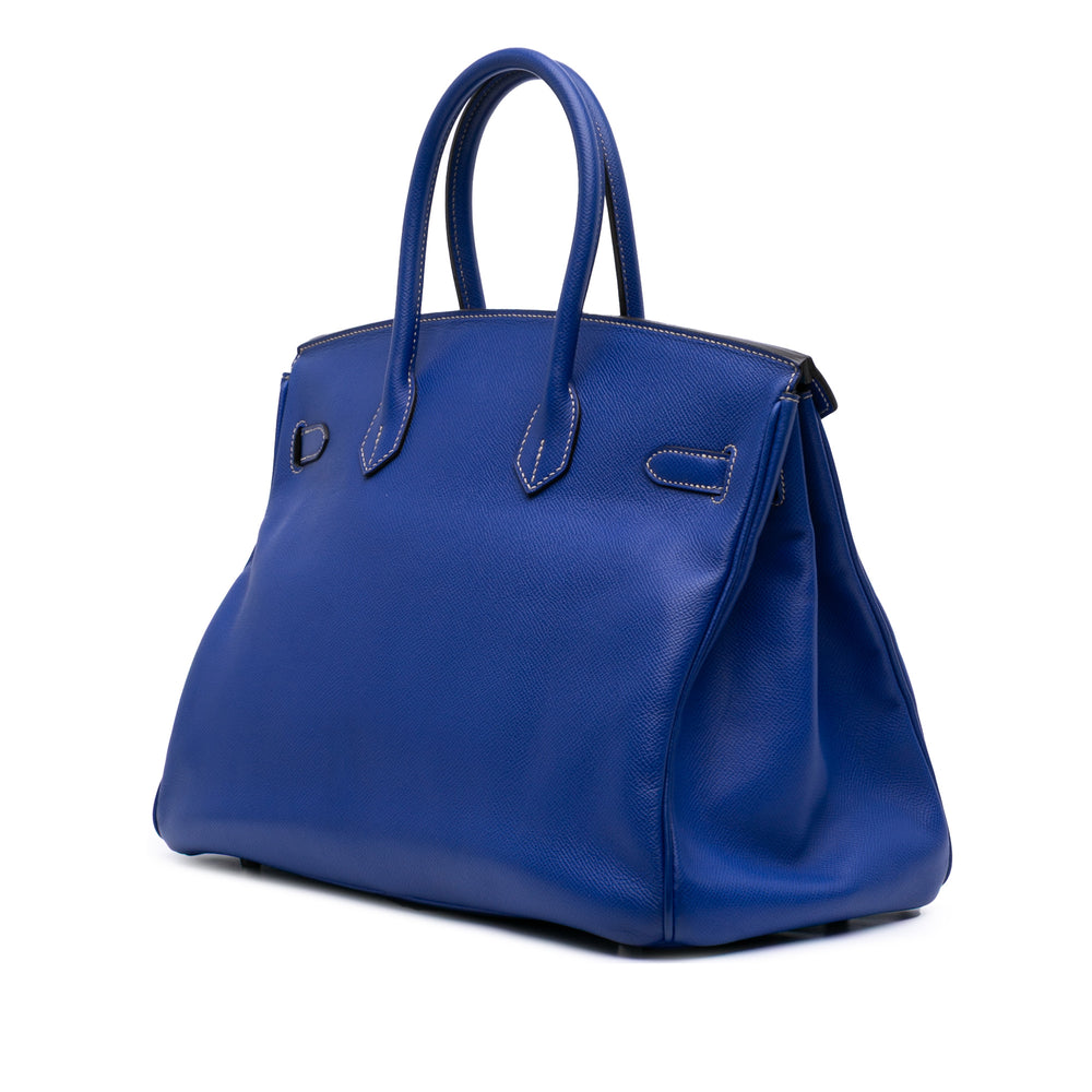 Epsom Candy Birkin Retourne 35 Blue - Gaby Paris