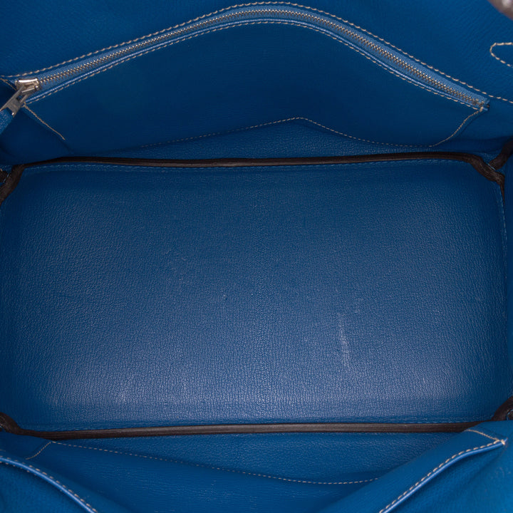 Epsom Candy Birkin Retourne 35 Blue - Gaby Paris