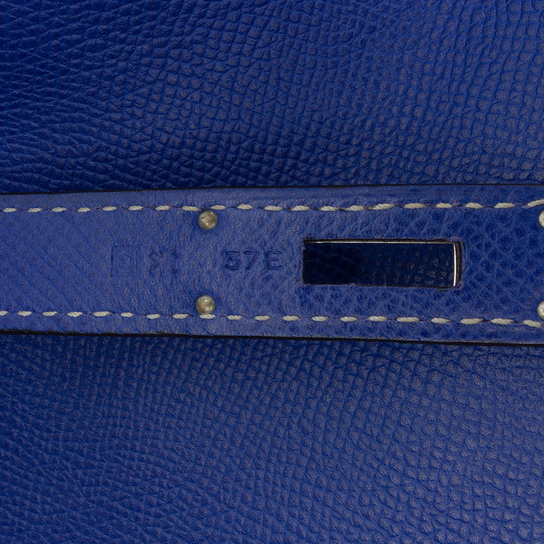 Epsom Candy Birkin Retourne 35 Blue - Gaby Paris