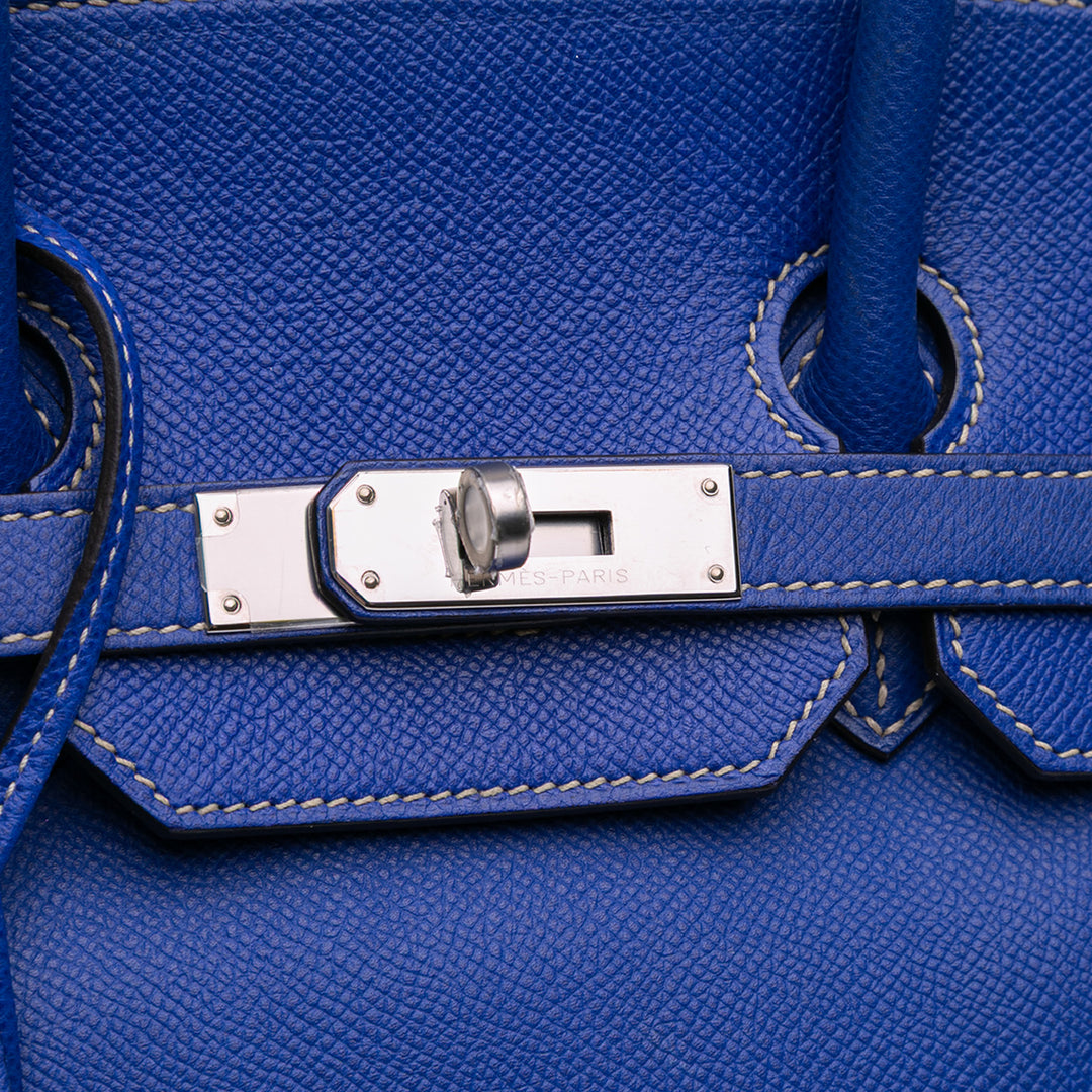 Epsom Candy Birkin Retourne 35 Blue - Gaby Paris