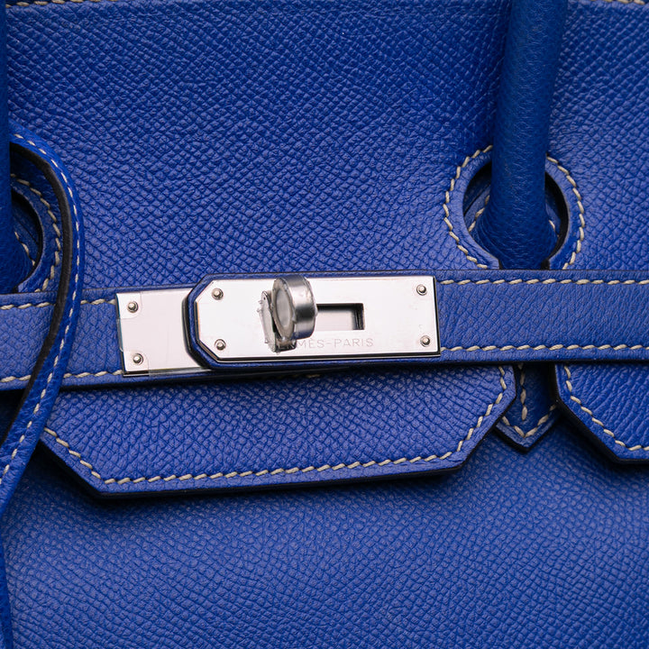 Epsom Candy Birkin Retourne 35 Blue - Gaby Paris
