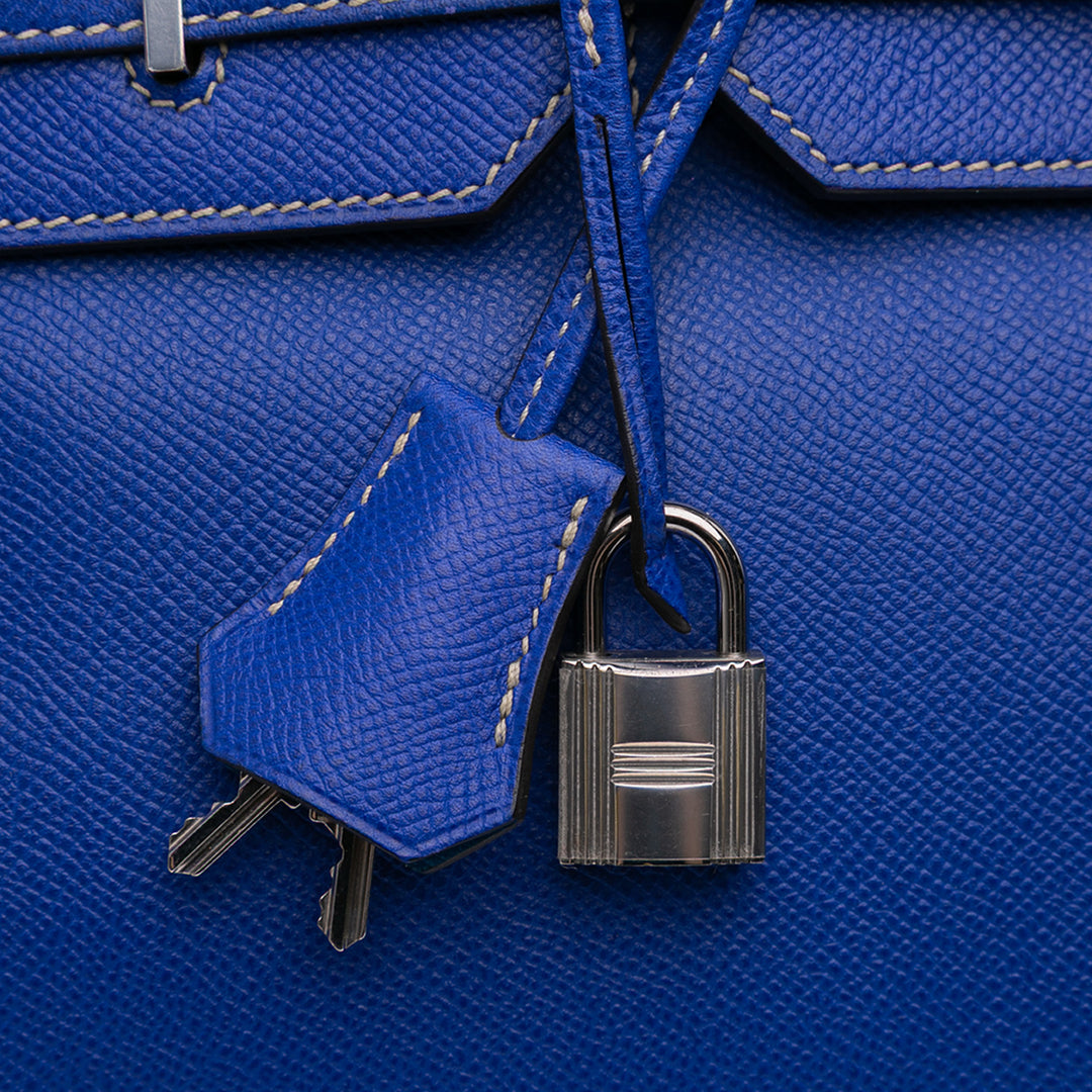 Epsom Candy Birkin Retourne 35 Blue - Gaby Paris