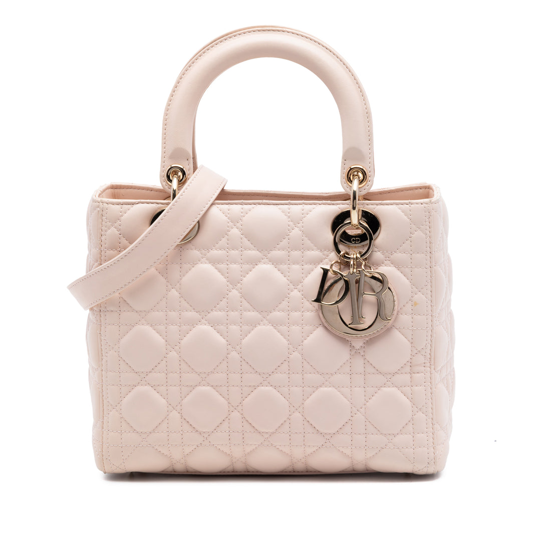 Dior Medium Cuir d’agneau Cannage Lady Dior