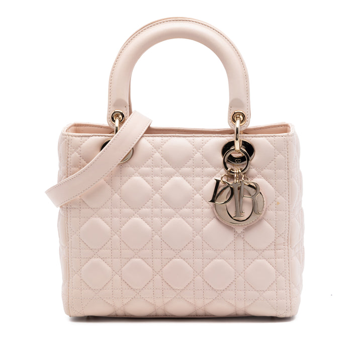 Dior Medium Cuir d’agneau Cannage Lady Dior