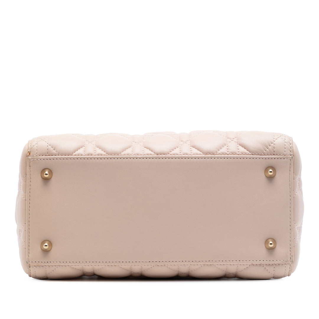 Dior Medium Cuir d’agneau Cannage Lady Dior