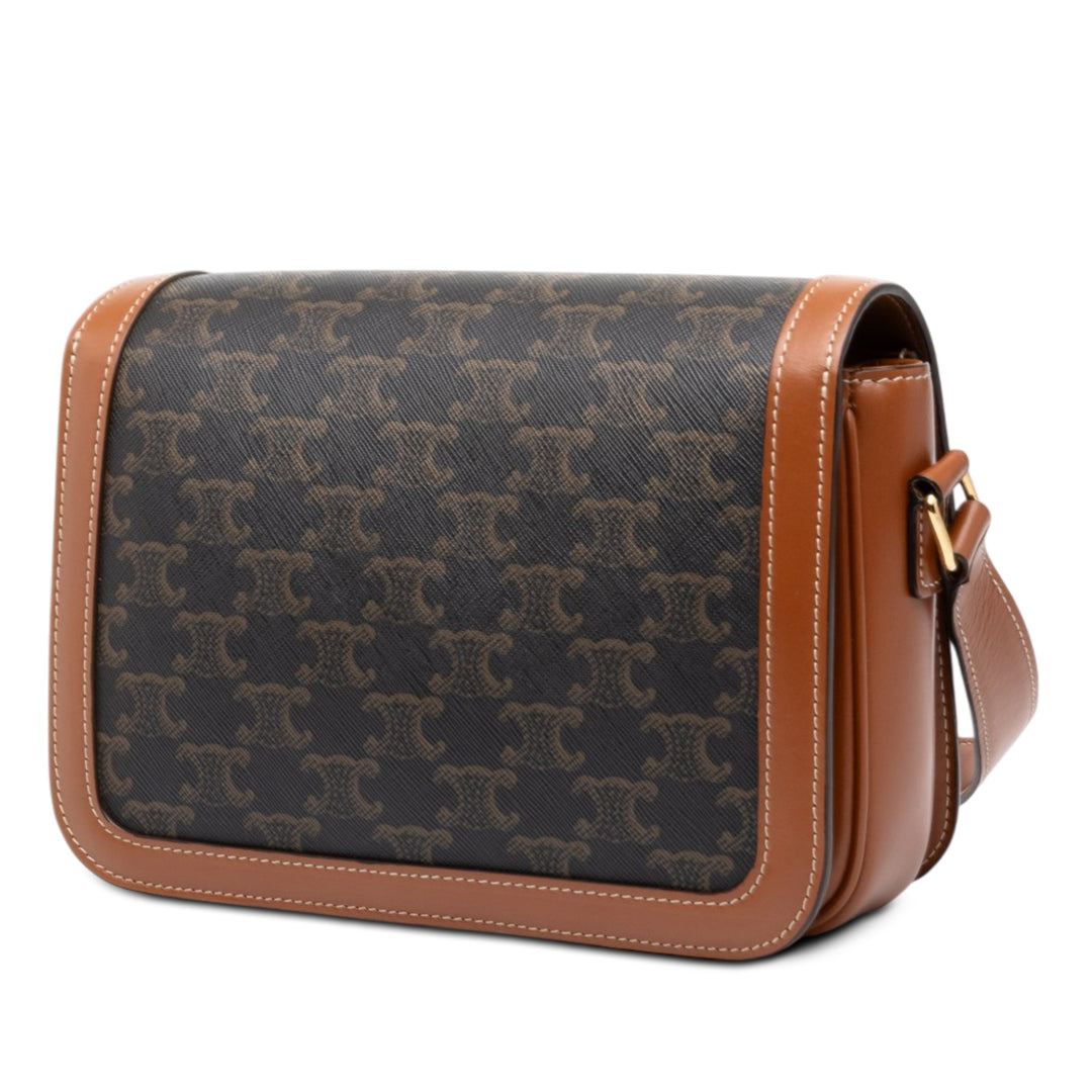 Celine Classique Triomphe et Triomphe Sac Triomphe enduite Marron – vue 2 – GABY PARIS