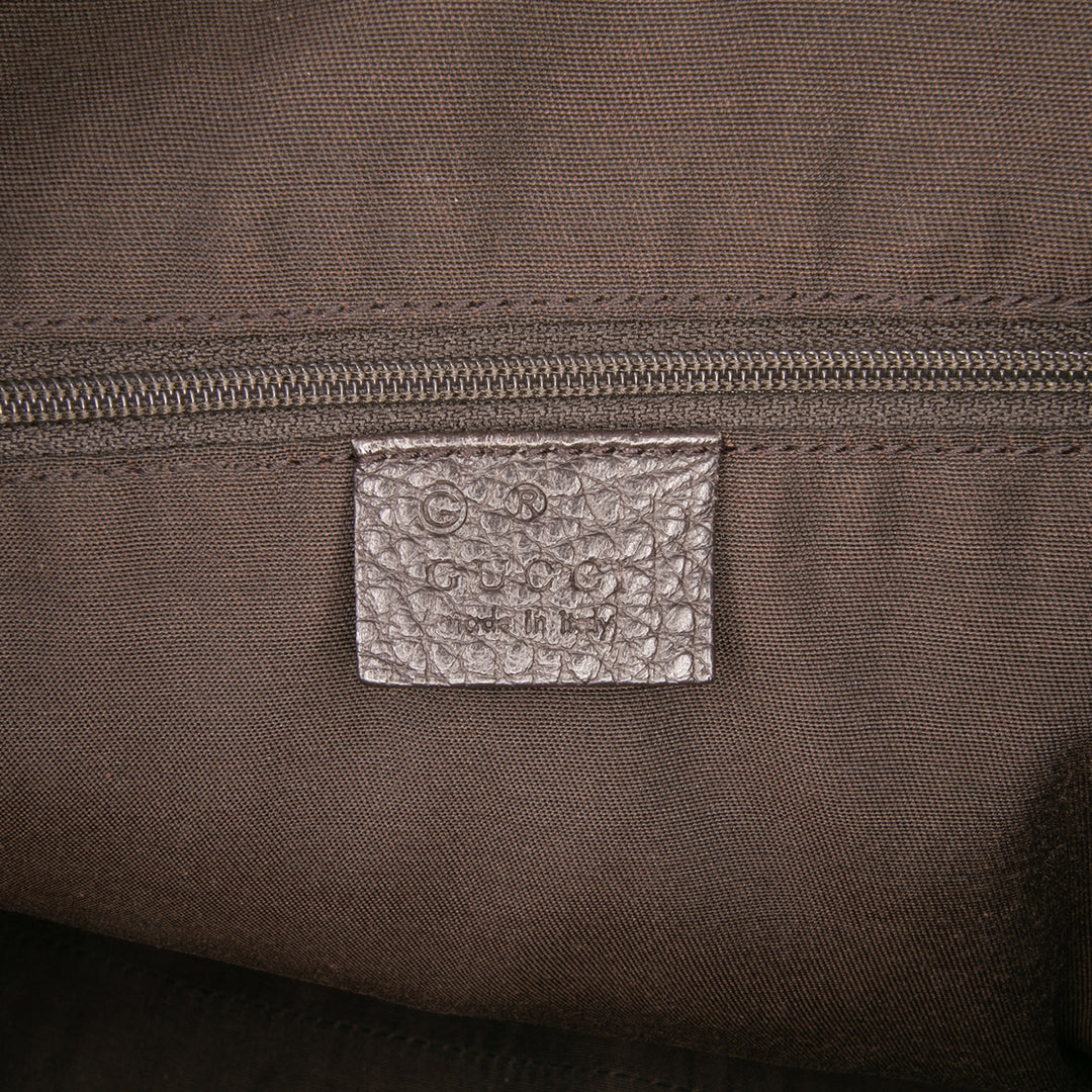 Gucci Large GG Crystal Duchessa Boston Bag Marron