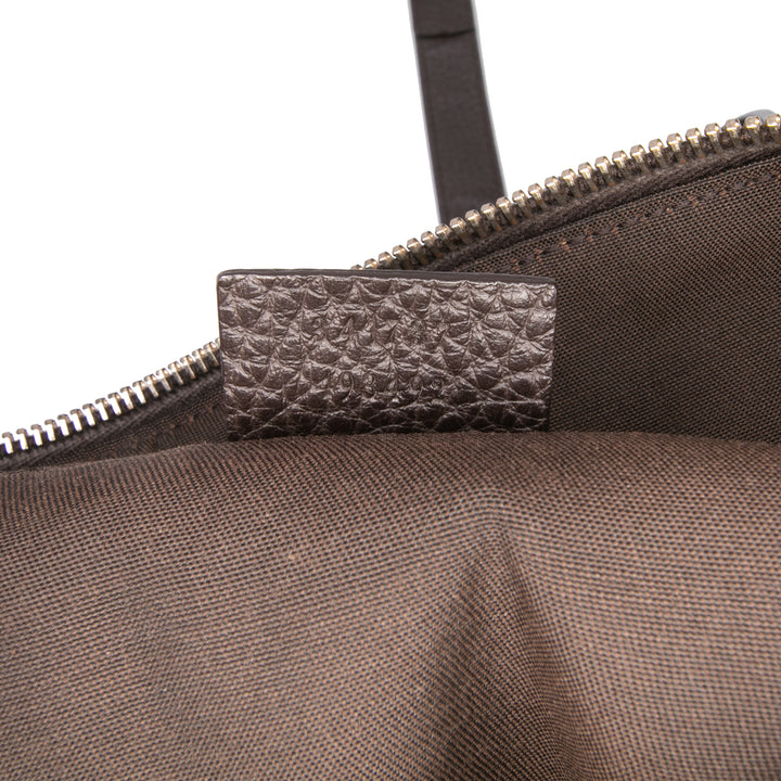 Gucci Large GG Crystal Duchessa Boston Bag Marron