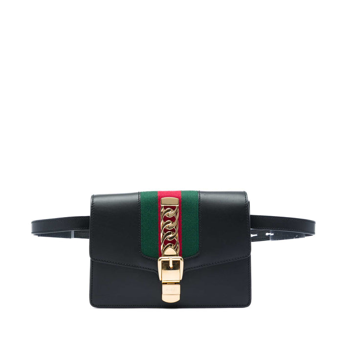 Web Sylvie Sac ceinture Cuir de veau Noir
