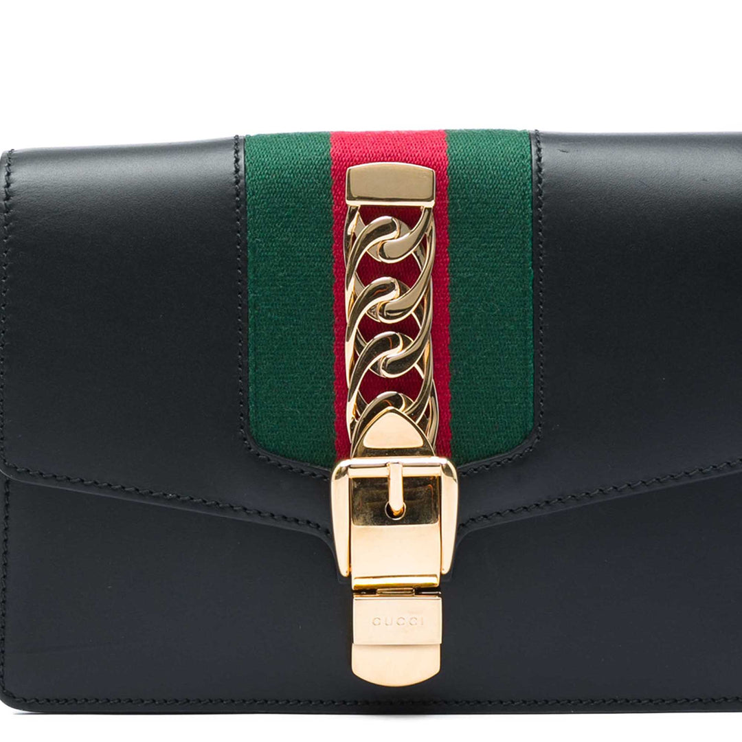 Web Sylvie Sac ceinture Cuir de veau Noir