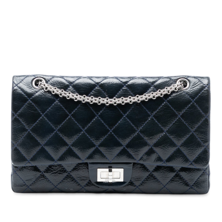 Chanel Reissue 2.55 froissé Cuir verni Double rabat 227