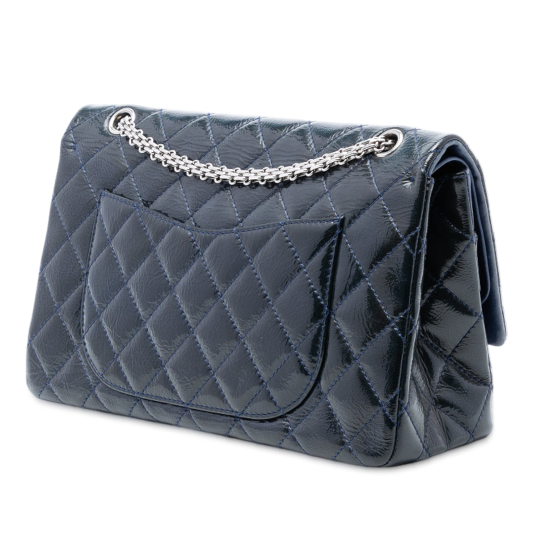 Chanel Reissue 2.55 froissé Cuir verni Double rabat 227