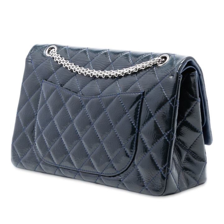 Chanel Reissue 2.55 froissé Cuir verni Double rabat 227