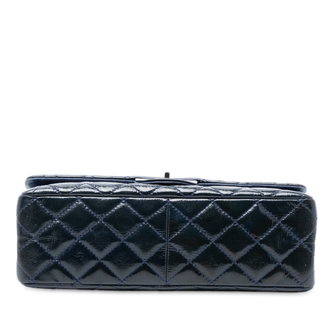 Chanel Reissue 2.55 froissé Cuir verni Double rabat 227