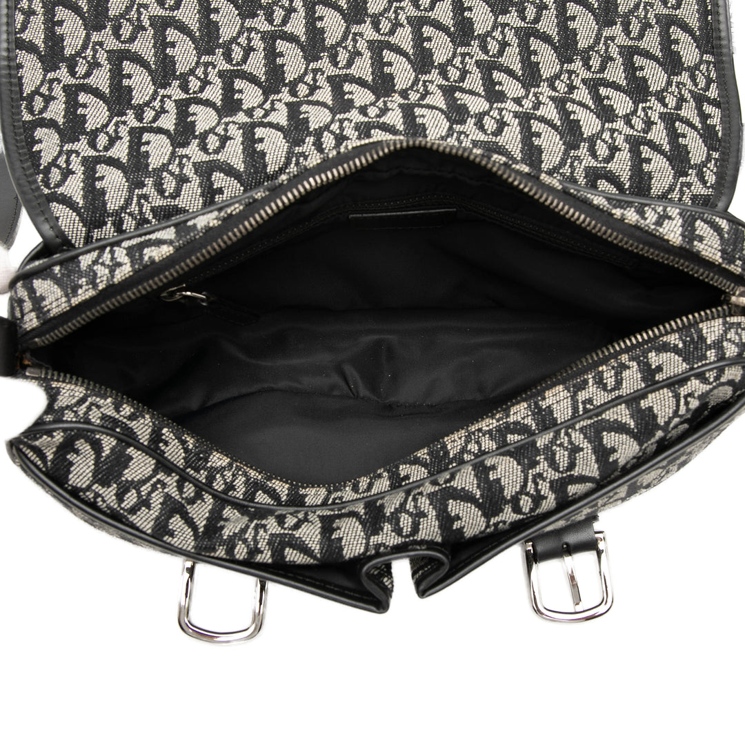 Dior Diorissimo Trotter à rabat Sac Messenger Bleu