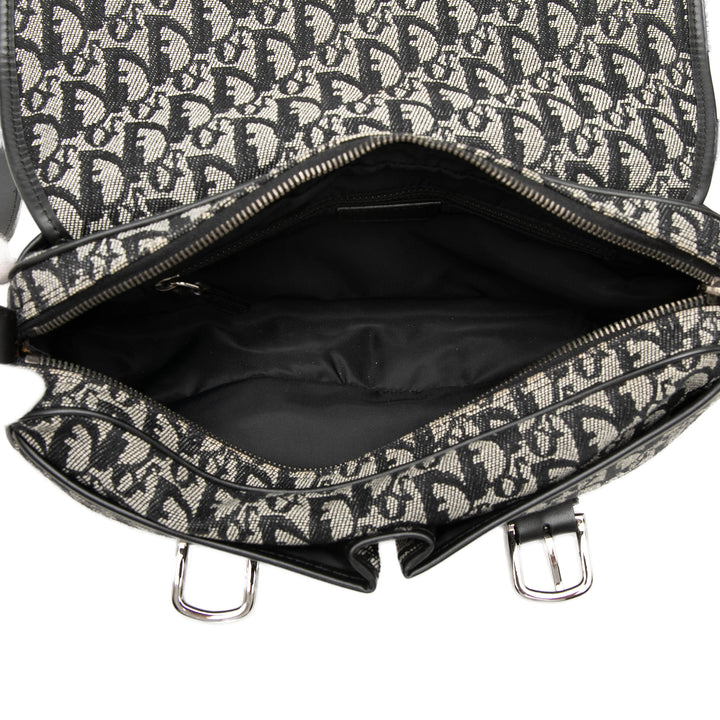 Dior Diorissimo Trotter à rabat Sac Messenger Bleu