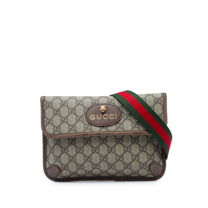 Gucci Ceinture Web Neo Vintage GG Supreme Beige – vue principale – GABY PARIS