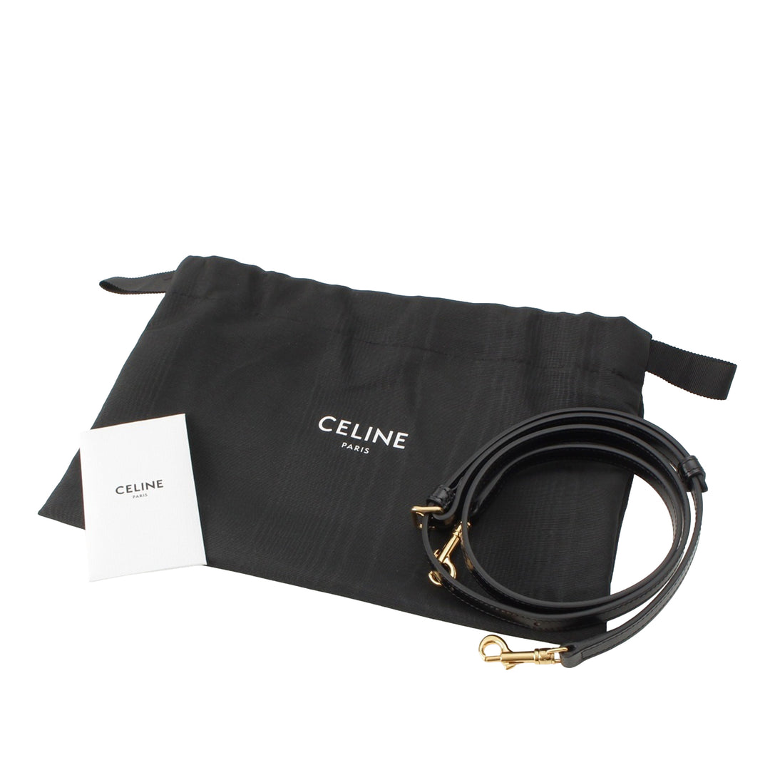 brillant Triomphe Lola sac à Teen Cuir de veau Noir