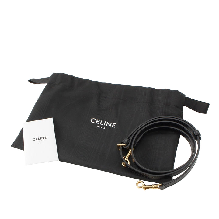 brillant Triomphe Lola sac à Teen Cuir de veau Noir