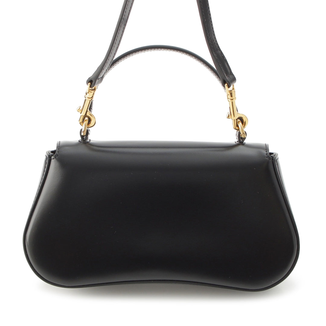 brillant Triomphe Lola sac à Teen Cuir de veau Noir