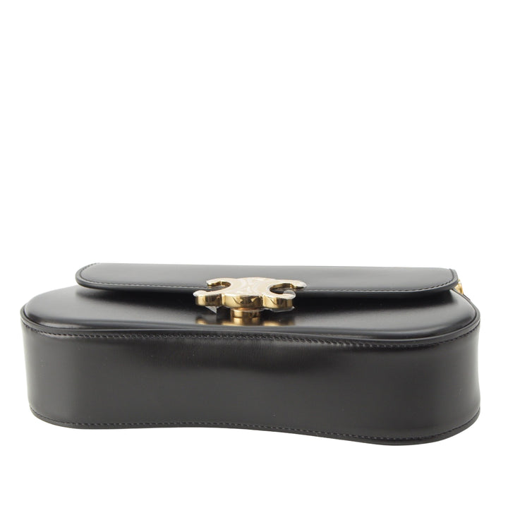 brillant Triomphe Lola sac à Teen Cuir de veau Noir