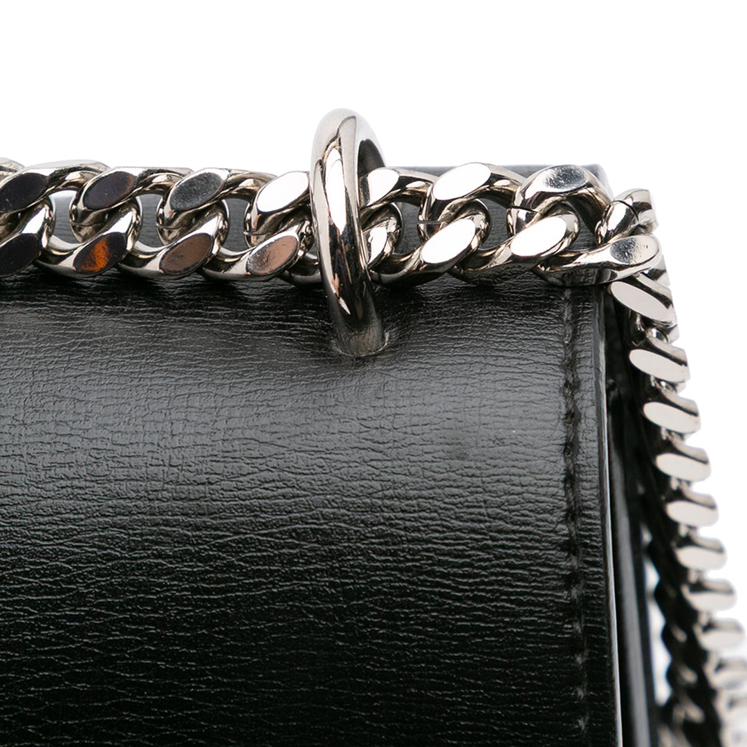 Large Leather Monogram Sunset Crossbody Black - Gaby Paris
