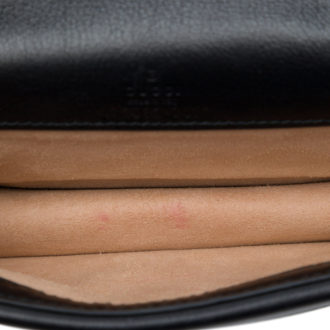 Gucci Sac bandoulière Checkered Dionysus Tweed Mini Noir – vue 4 – GABY PARIS