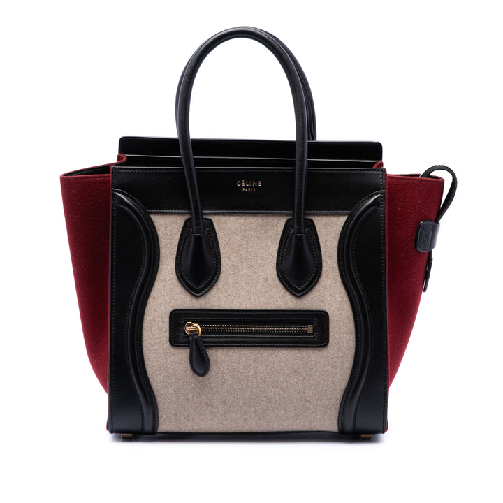 Tricolore Felt et Luggage Cabas Micro Noir
