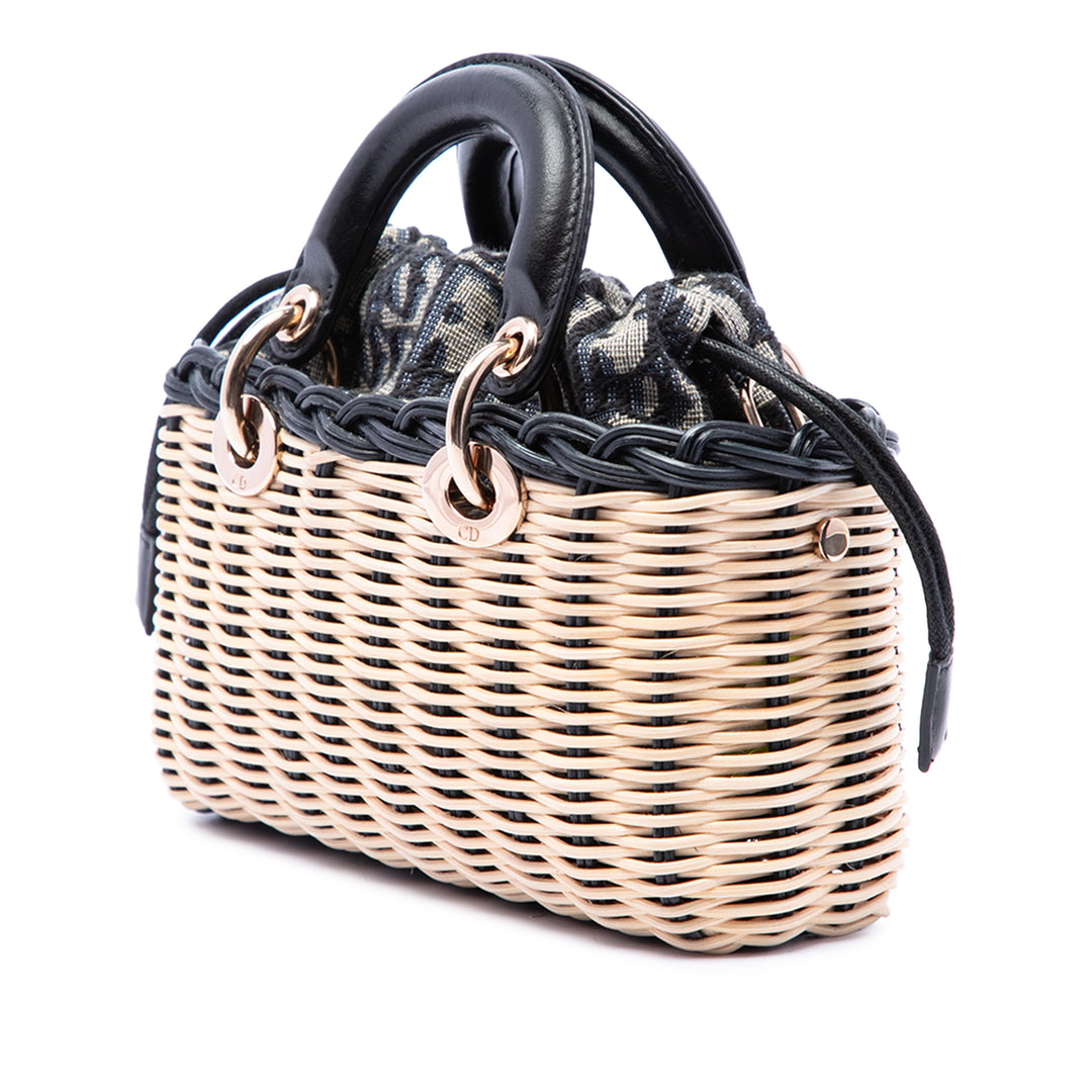 Dior Lady D Joy Micro Osier Beige