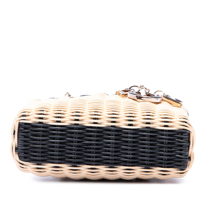 Dior Lady D Joy Micro Osier Beige