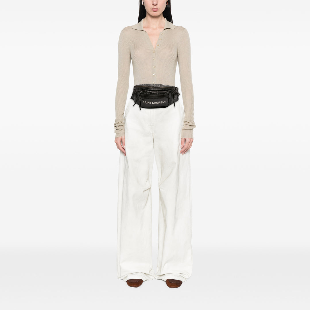 Saint Laurent Nylon Nuxx Belt Bag Noir