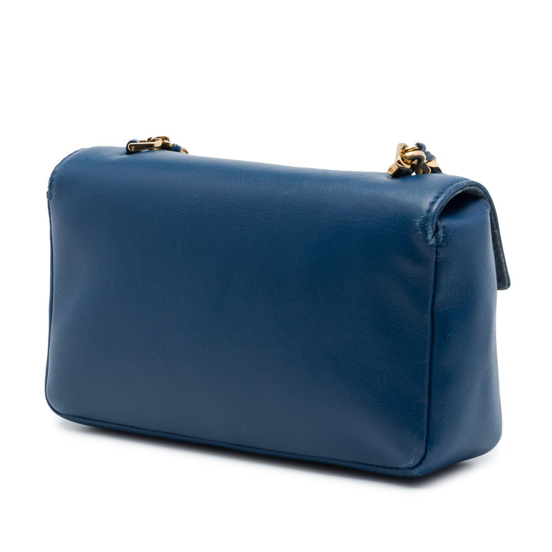 Be Baguette Sac Mini nappa Bleu