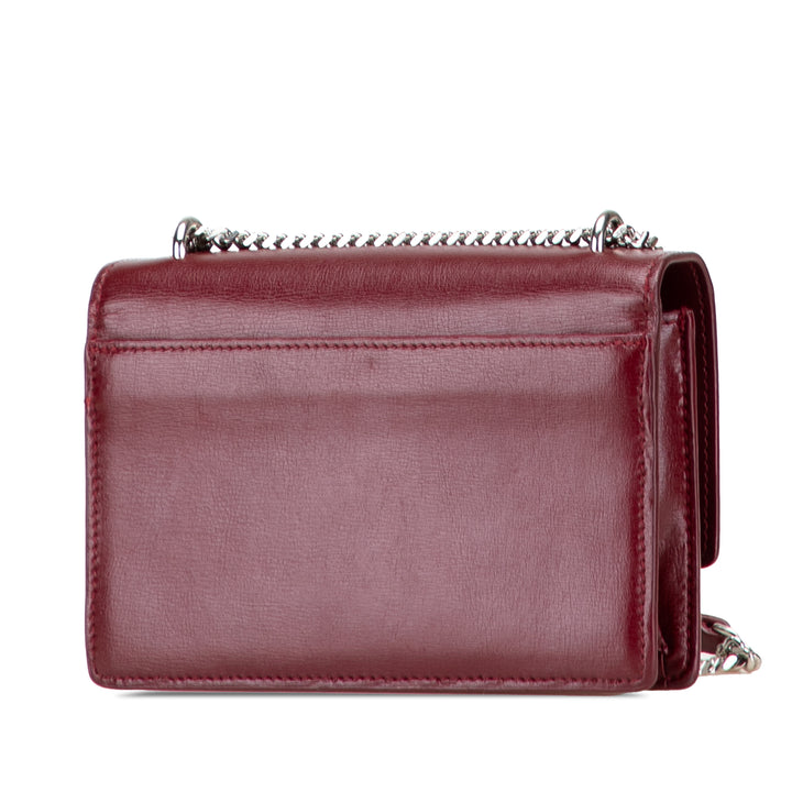 Saint Laurent Mini Cuir de veau Monogram Sunset Wallet on Chain