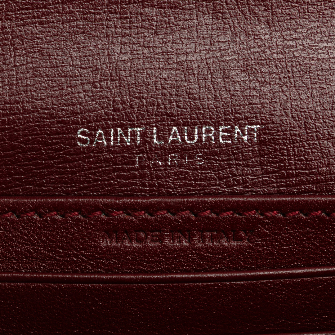 Saint Laurent Mini Cuir de veau Monogram Sunset Wallet on Chain