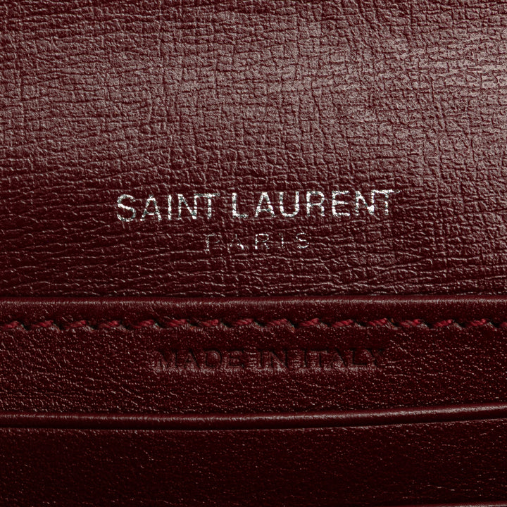 Saint Laurent Mini Cuir de veau Monogram Sunset Wallet on Chain